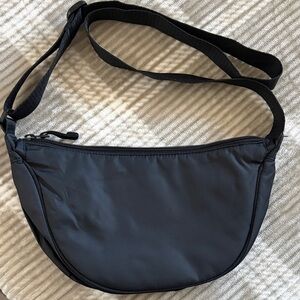 Black Crossbody crescent Bag